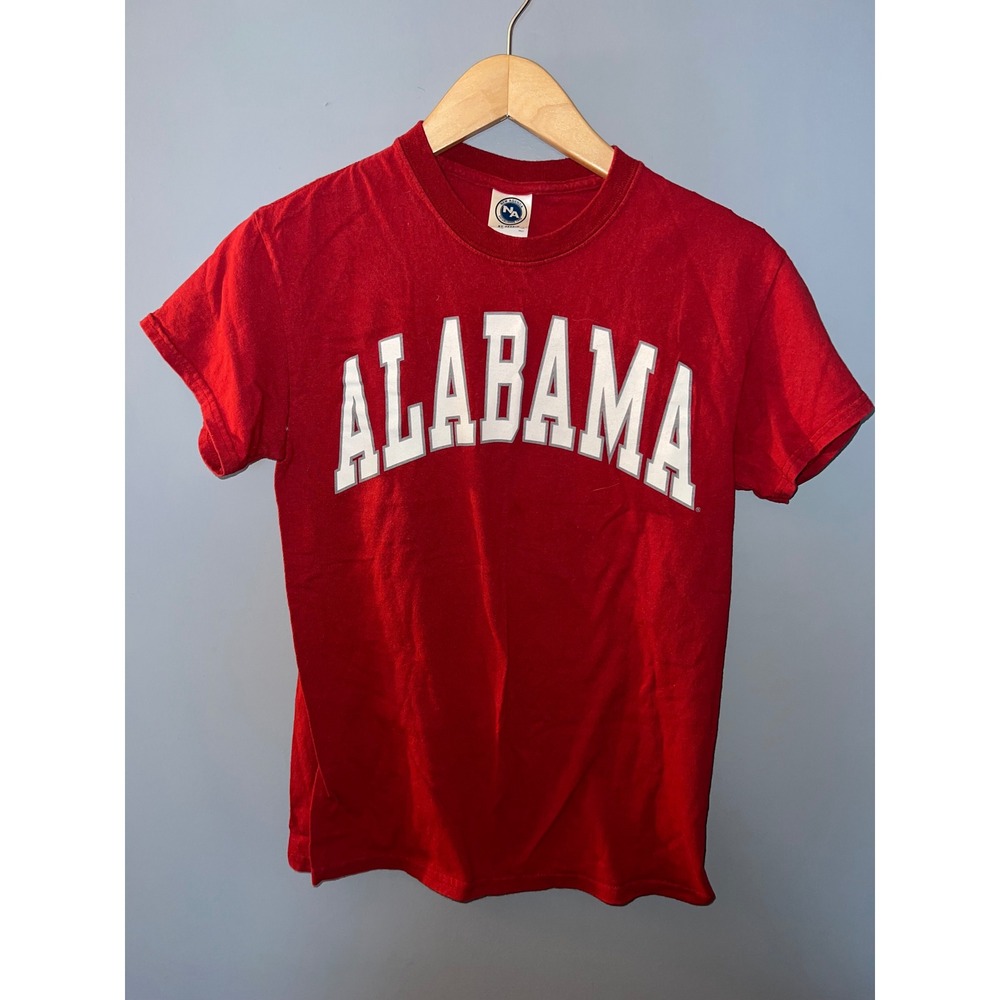 New Agenda Alabama Crimson Tide Red Graphic T-Shirt Mens Small NCAA Roll Tide
